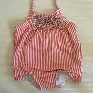 Janie and Jack Girls Pink Bathing suit